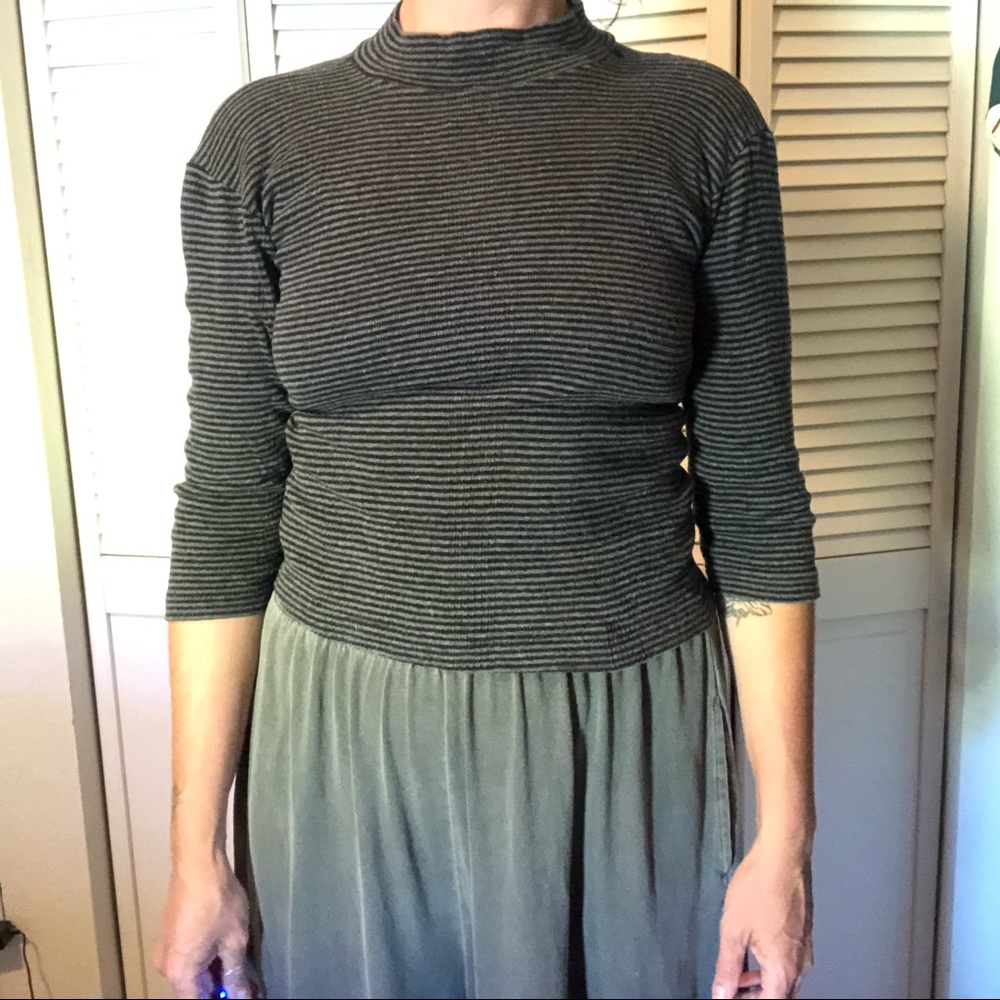 Curator SF brand cropped mock turtleneck